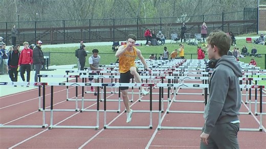 Track and field athletes prepare for the Drake Relays