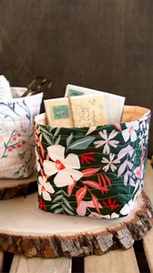 You can never have enough quilted baskets! These cute baskets using fabrics from our collection All is Well can be stitched up in under 20 minutes! They can be used to store all your extra notions and anything else you have lying around your sewing space to make it tidy! Find the full tutorial here: https://bit.ly/3X1FKPL #ArtGalleryFabrics #AGFAllisWell #DIYBaskets #HandmadeCrafts #Sew #CreateMakeShare #QuiltingCommunity #Sewing | Art Gallery Fabrics
