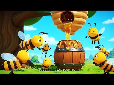 "Buzzy Bee Dance Party: Fun Honey Bee Song for Kids | Ultimate Nursery Rhymes! 🐝🎶"