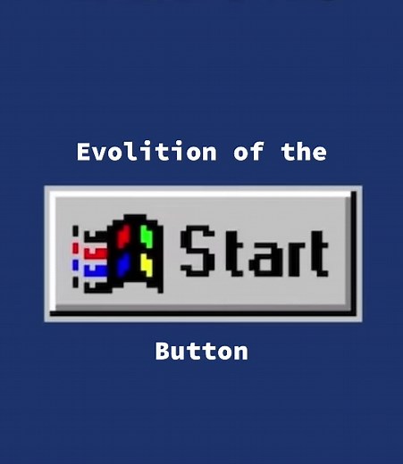 Evolution of the Start Button in Windows 🪟| #fyp #fypシ #ForYou #Windows #WindowsNT #Win95 #Win98 #Microsoft #Nostalgia #Viral