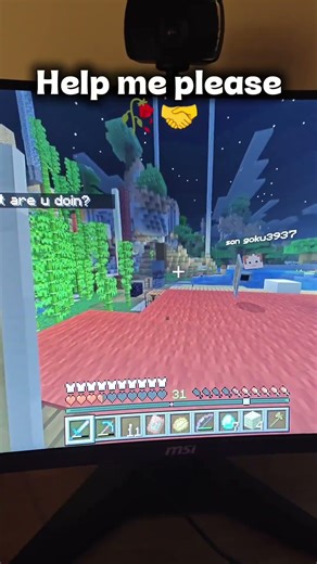 HOW DO I FIX THIS GLITCH ✌️😭 #minecraft