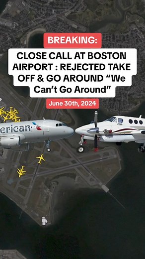 30K views · 70 reactions | CLOSE CALL AT BOSTON AIRPORT : REJECTED TAKE OFF & GO AROUND “We Can’t Go Around” #rejected #takeoff #airplane #boston #landing #atc #tower #pilot #audio | Flight Simulator Fantasy | Facebook