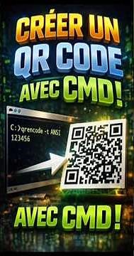 📱 Créer un QR Code avec CMD ! 😳 #cmd #windows #windows10 #windows11 #astuce #shorts #tutoriel #tips