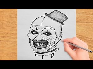 How to Draw Art the Clown Step by Step || Easy Pencil Sketch