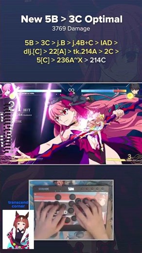 Dead Apostle Noel New Optimal 5B 3C Combo 3769 Damage #mbtl #fgc #meltyblood