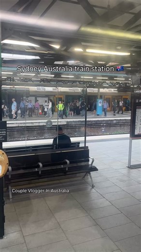 Australia Train Station 🇦🇺#australia #viralreels | Couple Vlogger In Australia