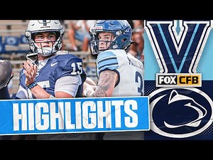 Villanova Wildcats vs. No. 2 Penn State Nittany Lions Highlights | FOX College Football