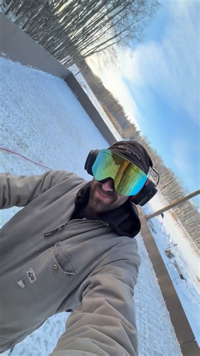Chase Hummel on Instagram: "Full send 🏒💦🔥 . . . 2nd 2hr flood…. Starting to see puddles….yessssssss 😆👌🧊 . . . #odr #outdoorrink #berta #hockeylife #rockymountains"