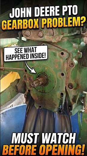 How to Open John Deere Tractor PTO Gearbox Cover & Remove Gears ​#JohnDeereRepair​#TractorMechanic​