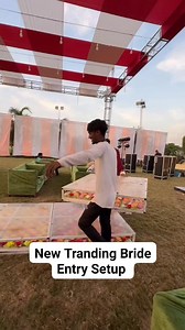 1.2M views · 9.8K reactions | New trending bridal entry setup #bridetobe #bridetobe2025 #brideentry #wedding #indianwedding | New Flower Decoration Gadarwara | Facebook