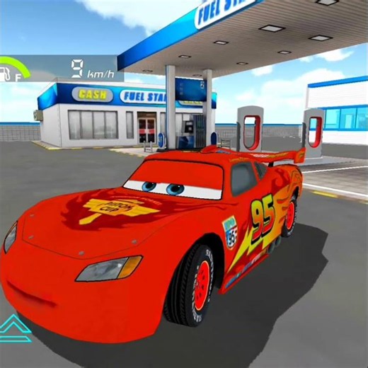 New McQueen Car Refueling At Gas Station - 3D Driving Class