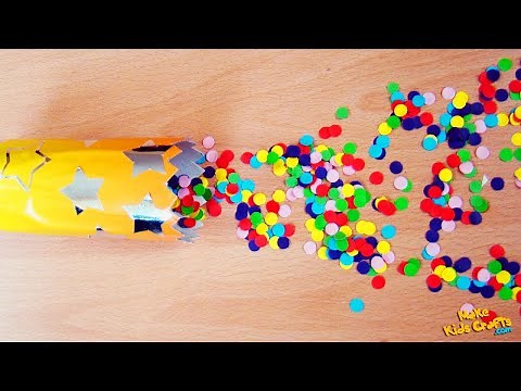 How to make Party Popper? Confetti Cannon | Confetti Launcher | Confetti Blower | Craft Ideas | DIY