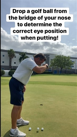 32K views · 80 reactions | This is a simple way to see where your eyes are when your putting. Your eyes need to be over the golf ball to help you make a pendulum like putting stroke. #reels2023 #golf #golfer #golfing #golfacademy #golfvideo #golfplayer #golfcommunity #golflessons #golfinstruction #golftips #golftipsdaily #golfaddict #golfpro #golfporn #golflife #golfworld #golfingworld #whyilovethisgame | Jim LaBuda Golf | Facebook