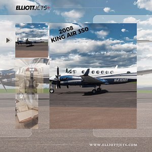 Take to the skies in style with this 2008 King Air 350! Loaded with upgrades from Blackhawk PT6A-67's to a fresh 2022 interior by Elliott Aviation. Take your flight adventures to new heights+ Visit  https://okt.to/ckJerZ ✈️ to experience flying like never before!  #ElliottJets | Elliott Jets | Facebook
