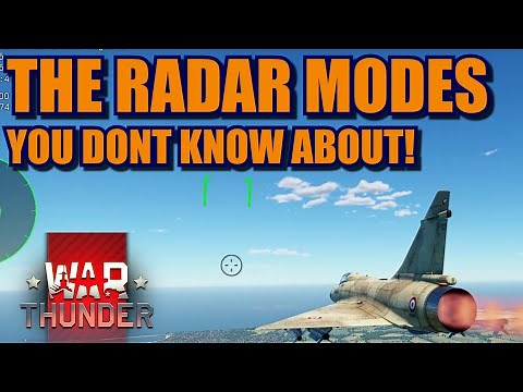 War Thunder How to use different SCAN modes in the Short range ACM mode of radars!