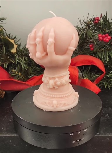 Crystal Ball Candle in Witch Hands: Scented Witchy Decor - Etsy