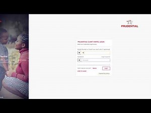 How to access the Client Portal using through the Prudential Uganda website