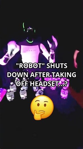 Tesla "ROBOT" Shuts Down After TAKING OFF ITS HEADSET?? Really Makes You Think... 🤔🤖 #fail #tech