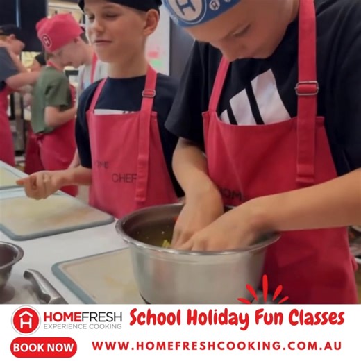 🍎 School Holidays are here… and our FUN cooking classes start NEXT WEEK! 👩‍🍳 Spots are filling fast, so don’t miss out! ⚡️ Our School Holiday Fun Classes turn healthy cooking into an adventure your kids will love. They’ll shop for ingredients, learn to make smart food choices, cook it themselves, and enjoy the pride of sharing delicious creations with new friends. 🙌 ✨ Mini Chef (4–8 yrs) ✨ Future Chef (8–14 yrs) Give them confidence, creativity — and a skill they’ll bring home to help you in