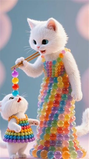 Mama and baby playing with orbeez balls ❤️🩷#trending