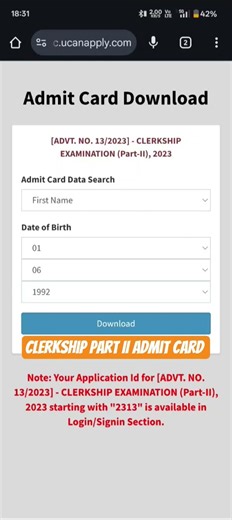 WBPSC Clarkship Part 2 Admit Card Download Link Active
