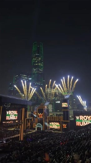 wwe royal rumble 2026 opening pyro #wwe #royalrumble #wrestlemania