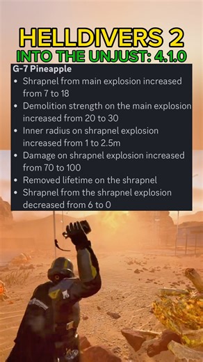 G-7 Pineapple BUFF After Patch 4.1.0 - Helldivers 2