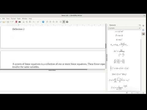 Linear Algebra 101 (05) : Example of a system of linear equations