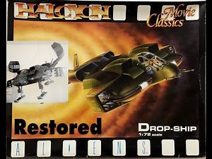 I restored my Halcyon 1:72 scale Aliens Drop-ship and added new parts.