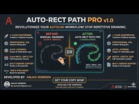 AutoCAD LISP: Convert Hidden Lines to Rectangles Fast