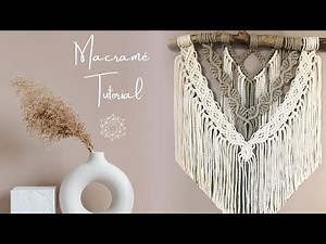 ✨ Crafts meet modern living style - step-by-step instructions for you 🪢 #Macrame #Tutorial #DIY