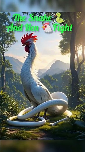 Rooster vs. Snake: An Epic Barnyard Battle! the roster and snake fight#shorts #newvideo