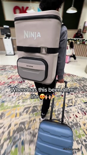 Ninja FrostVault Go Backpack Cooler – Leak-Proof Soft Cooler with Dry Storage (24-Can Capacity) Hands-free backpack cooler that keeps drinks ice-cold for hours with a leak-proof design and separate dry storage for snacks, phone, and keys. Perfect for soccer games, baseball tournaments, beach trips, travel, camping, road trips, and tailgates. Must-have for busy moms and outdoor days. #ninjafrostvault #backpackcooler #tiktokshopfinds #beachcooler #tiktoktravel