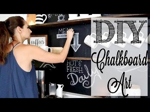 DIY Chalkboard Art | Coffee Bar Decor