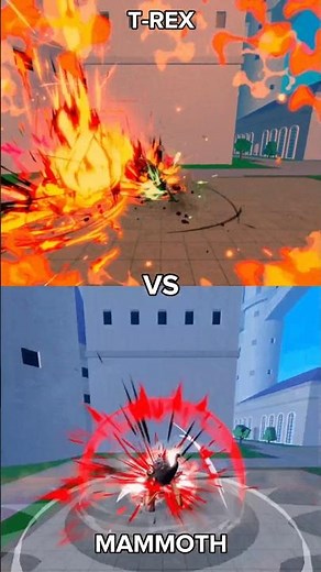 T-REX VS MAMMOTH BLOX FRUITS