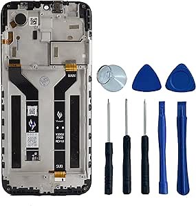 LCD Screen Replacement for AT&T Maestro Plus V350U E-000201 LCD Display Touch Screen Digitizer with Frame Replacement 6.2"