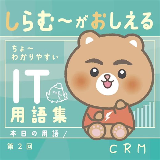 #おしえてしらむー #しらむーのIT用語集 #IT用語 #CRM #IT