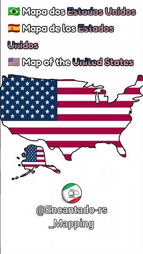 Mapa dos Estados Unidos #geografia #mapas #mapping #estadosunidos