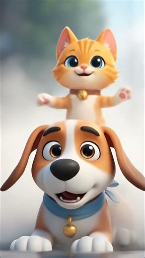 Dogs and Cats at the Waterfall | Funny Animal Adventure