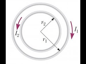 Two coplanar and concentric circular loops