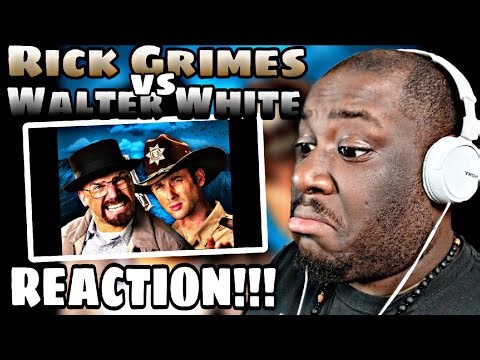 Rick Grimes vs Walter White. Epic Rap Battles Of History(REACTION)