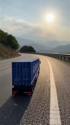 Long RC Container Truck Unboxing & Highway Transport Test | Heavy Shipping Lorry Toy