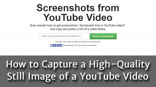 How to Capture a High-Quality Still Image of a YouTube Video