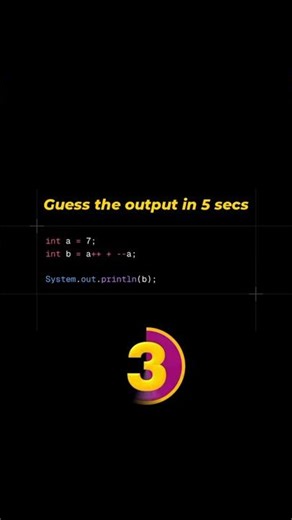 Java Increment Decrement Trick Explained 🔥 ++a vs a++ #Java #shorts #008