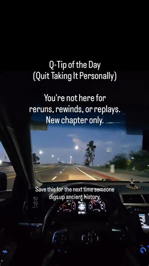 Q-Tip of the Day: You're not a VHS tape - stop letting people rewind old issues