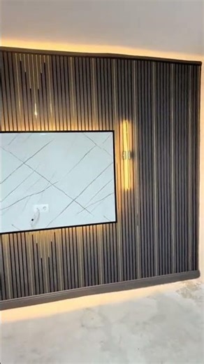 How to Install WPC Wall Panel And UV Sheet Design# Media wall design#interiordesign#likeandsubscribe
