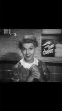 Vintage Old 1950's Commercial for Cheer Laundry Detergent 1953