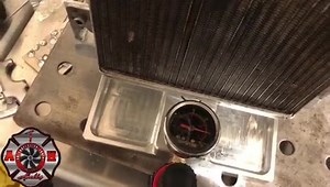 A.Hobbs using our LSA intercooler pressure test rig. The test rig is a workshop tool we have made so that any workshop strengthening the LSA intercooler brick end tank can correctly test the intercooler brick for leaks prior to welding, test for leaks after welding and also use the pressure test rig to pop the bow out of the end tank before strengthening the end tank. If you are having your intercooler brick strengthened ensure your workshop is using the correct tools, you'd hate to leak coolant