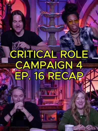 Critical Role Campaign 4 Episode 16 recap! Critical Role Campaign 4 Episode 16 ends with us on the edge of our seats as the Seekers arrive at Tannesar in The Eternal Knight, searching for Thaisha's son Alogar and with more answers to what it is the Tachonis are trying to do! #criticalrole #criticalrolecosplay #dungeonsanddragons #dndtiktok #dnd5e