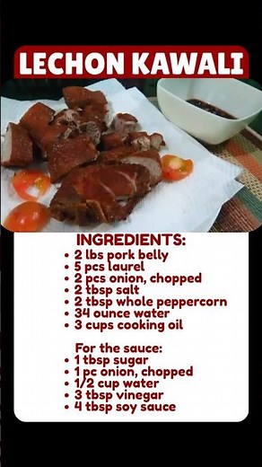 Lechon Kawali Recipe #recipe #pinoyfood
